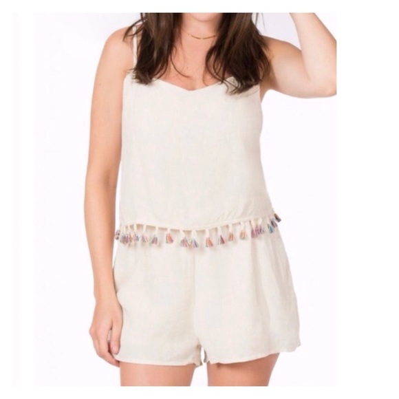 Paper Crane Pants - NWT Paper Crane linen blend romper